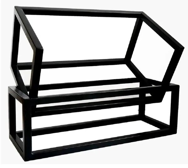 Suport carte,din metal,culoare negru,38x27x32 cm