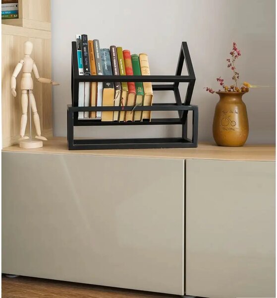 Suport carte,din metal,culoare negru,38x27x32 cm