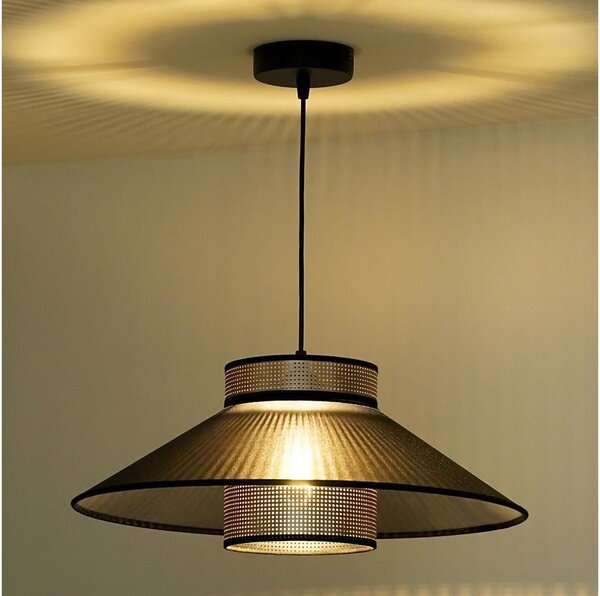 Lustră pe cablu RIO Duolla SHINY 1xE27/15W/230V d. 45 cm negru/cupru