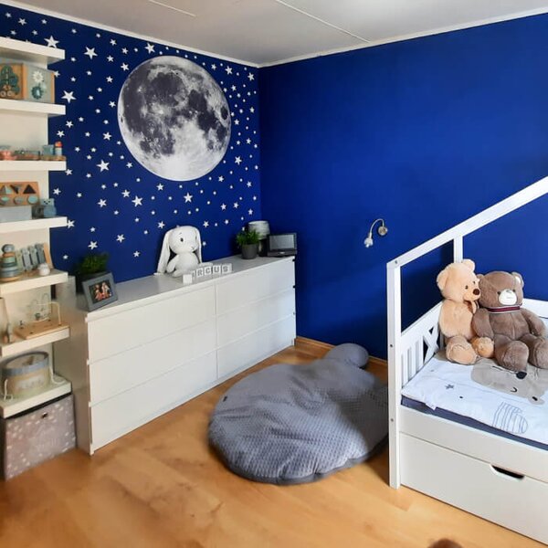 INSPIO-Autocolant textil - Autocolante pentru perete - Lună și stele
