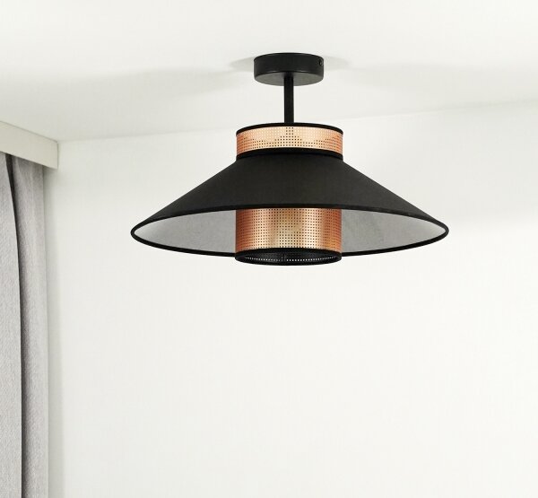 Lustră aplicată RIO Duolla SHINY 1xE27/15W/230V d. 45 cm negru/cupru