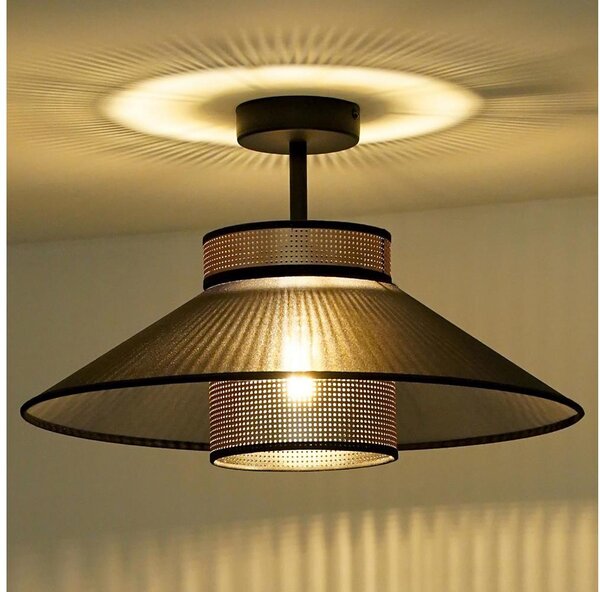 Lustră aplicată RIO Duolla SHINY 1xE27/15W/230V d. 45 cm negru/cupru