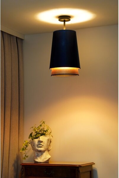 Lustră aplicată BELL Duolla SHINY 1xE27/15W/230V d. 25 cm albastru/cupru