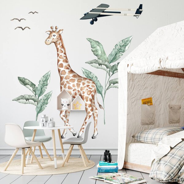 Autocolante textile - Girafă din lumea SAFARI