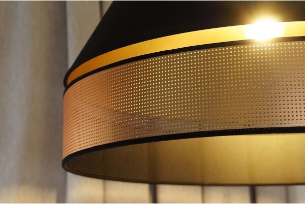 Lustră pe cablu COPPER Duolla SHINY 1xE27/15W/230V d. 60 cm negru/cupru