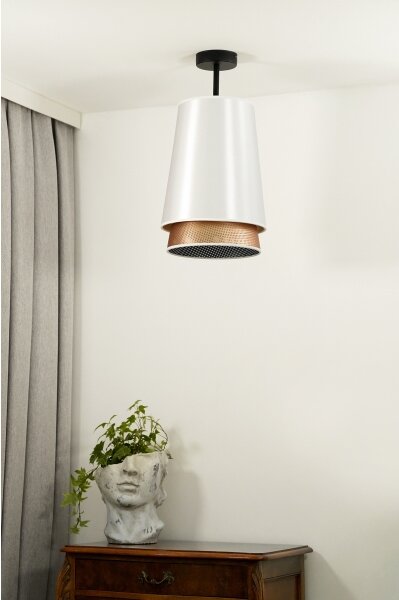 Lustră aplicată BELL Duolla SHINY 1xE27/15W/230V d. 25 cm alb/cupru