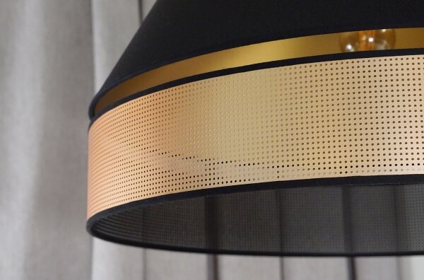 Lustră pe cablu COPPER Duolla SHINY 1xE27/15W/230V d. 60 cm negru/cupru