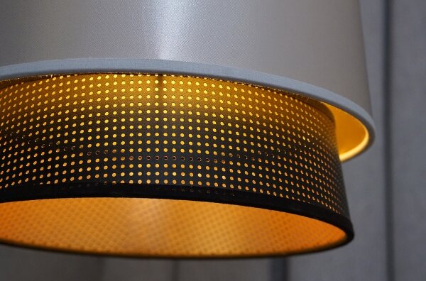 Lustră pe cablu BELL Duolla SHINY 1xE27/15W/230V d. 25 cm argintiu/negru
