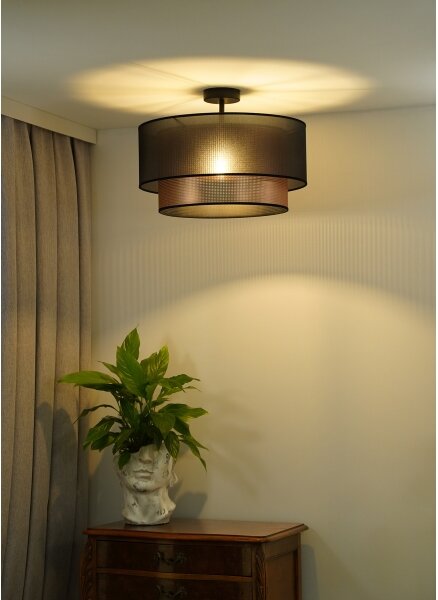 Lustră aplicată COPPER Duolla SHINY 1xE27/15W/230V d. 45 cm maro/cupru