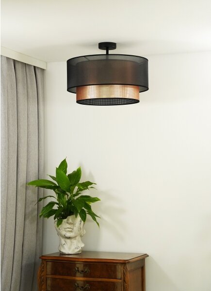 Lustră aplicată COPPER Duolla SHINY 1xE27/15W/230V d. 45 cm maro/cupru