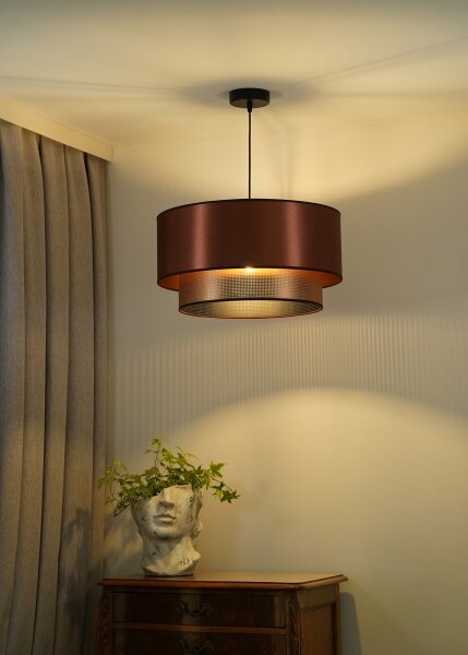 Lustră pe cablu COPPER Duolla SHINY 1xE27/15W/230V d. 45 cm cupru