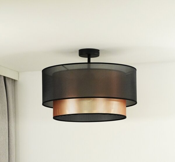 Lustră aplicată COPPER Duolla SHINY 1xE27/15W/230V d. 45 cm maro/cupru