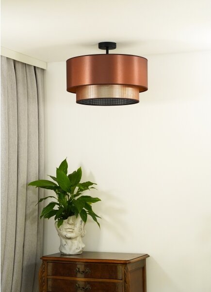 Lustră aplicată COPPER Duolla SHINY 1xE27/15W/230V d. 45 cm cupru