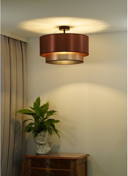 Lustră aplicată COPPER Duolla SHINY 1xE27/15W/230V d. 45 cm cupru