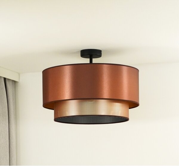 Lustră aplicată COPPER Duolla SHINY 1xE27/15W/230V d. 45 cm cupru