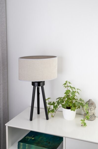 Lampă de masă Duolla OVAL 1xE27/15W/230V d. 30 cm gri
