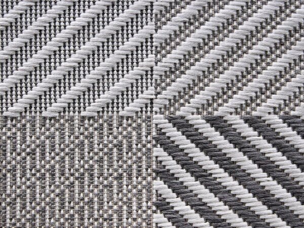 Covor Bucatarie, Model Iuta, Lineo A010 K704, Gri 50x80, Dreptunghi