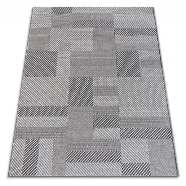 Covor Bucatarie, Model Iuta, Lineo A010 K704, Gri Dreptunghi, 80x150