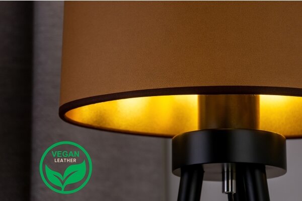 Lampă de masă OVAL Duolla VEGAN 1xE27/15W/230V d. 30 cm maro