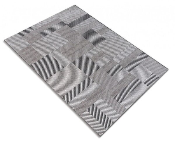 Covor Bucatarie, Model Iuta, Lineo A010 K704, Gri Dreptunghi, 80x150