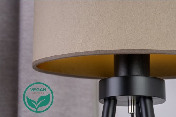 Lampă de masă OVAL Duolla VEGAN 1xE27/15W/230V d. 30 cm bej