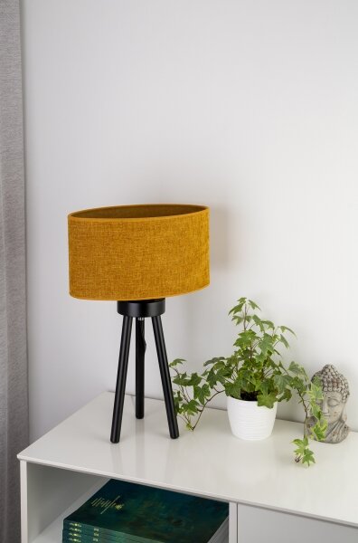 Lampă de masă Duolla OVAL 1xE27/15W/230V d. 30 cm maro