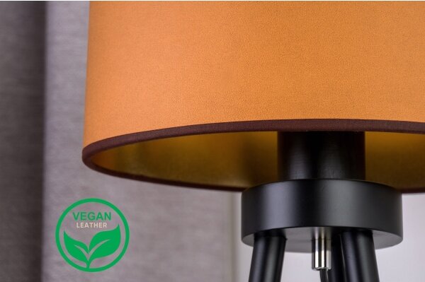 Lampă de masă OVAL Duolla VEGAN 1xE27/15W/230V d. 30 cm maro