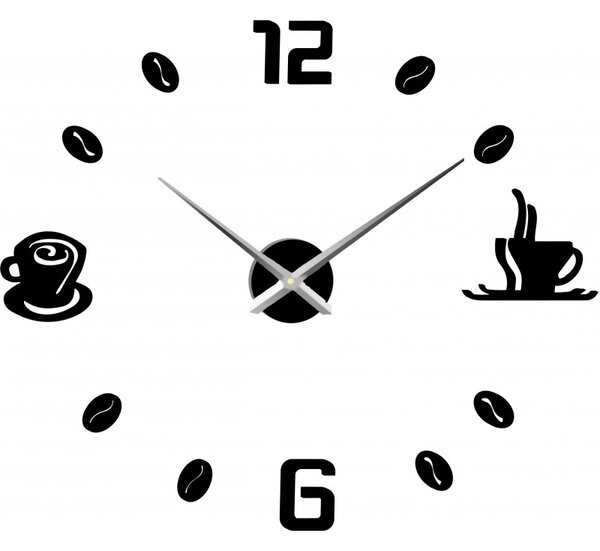 Ceas de perete adeziv cafea | COFFE