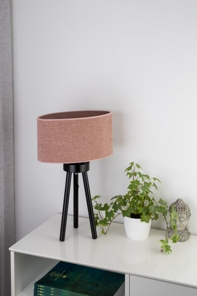 Lampă de masă Duolla OVAL 1xE27/15W/230V d. 30 cm roz