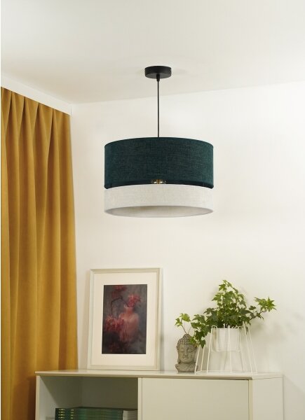 Lustră pe cablu Duolla DOUBLE 1xE27/15W/230V d. 40 cm verde/gri