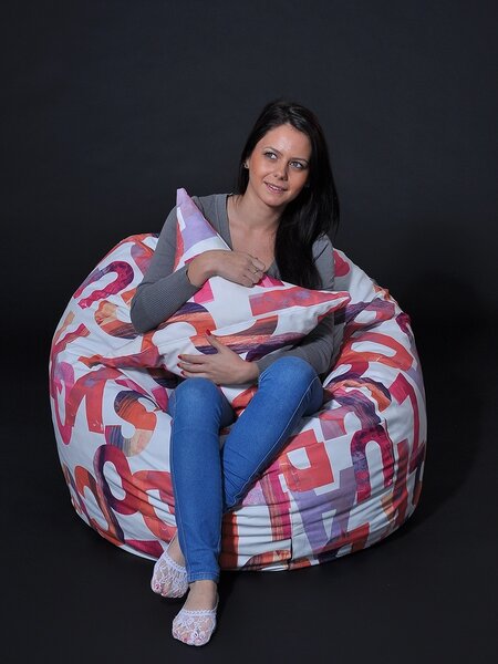 Set Fotoliu Matusalem cu Perna, Material Textil - Scarlet Letters
