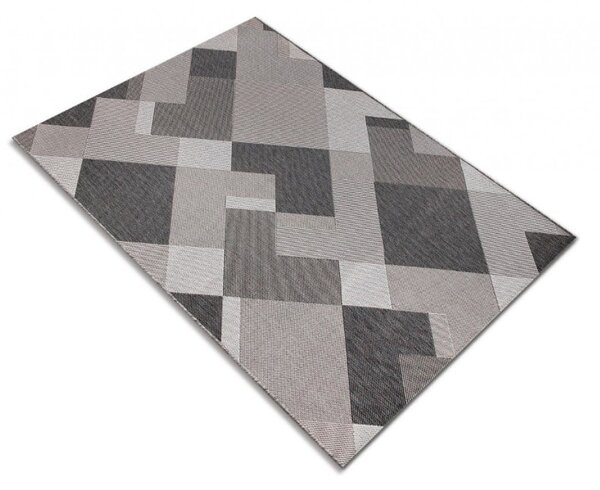 Covor Bucatarie, Model Iuta, Lineo A906 K708 Gri Dreptunghi, 80x150