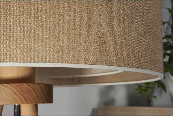 Lampă de masă YUTE Duolla BOHO 1xE27/15W/230V d. 25 cm maro/crem