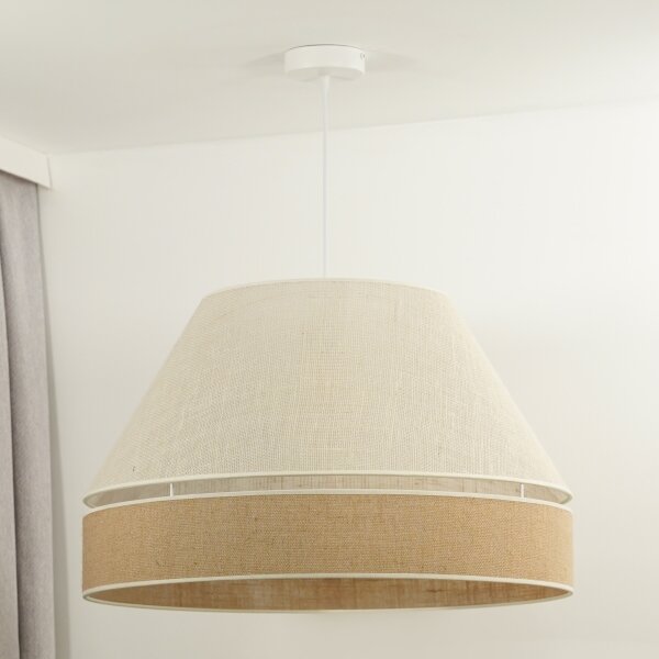 Lustră pe cablu YUTE Duolla AVIGNON 1xE27/15W/230V d. 60 cm gri/maro