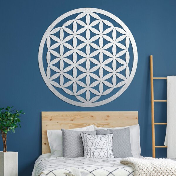 Decor de perete din lemn mandala floare de viață - VITAE