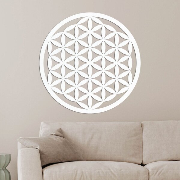 Decor de perete din lemn mandala floare de viață - VITAE