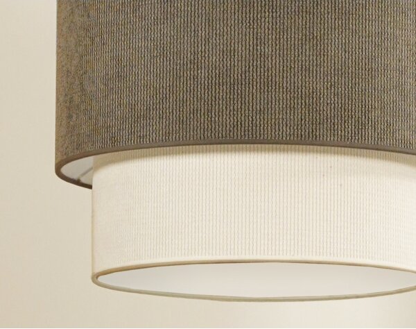 Lustră pe cablu Duolla CORDUROY 1xE27/15W/230V d. 40 cm maro/crem