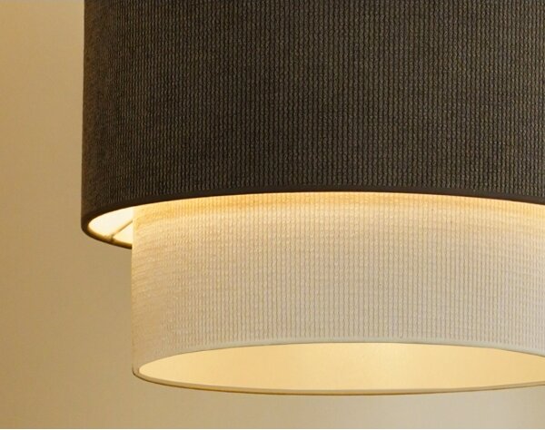 Lustră pe cablu Duolla CORDUROY 1xE27/15W/230V d. 40 cm maro/crem