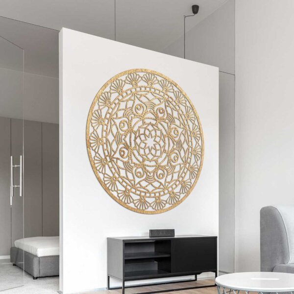Decorațiune murală din lemn cu mandala | JOKOPO