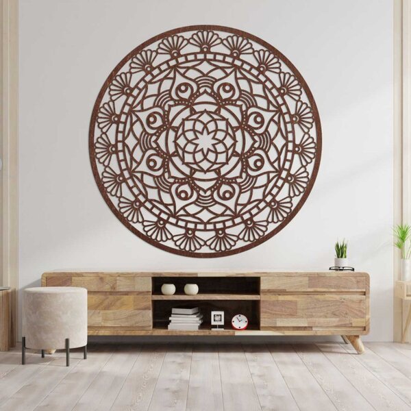 Decorațiune murală din lemn cu mandala | JOKOPO
