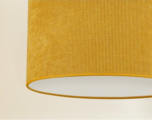 Lustră pe cablu Duolla CORDUROY 1xE27/15W/230V d. 40 cm galben