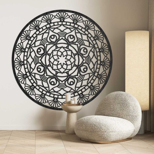 Decorațiune murală din lemn cu mandala | JOKOPO