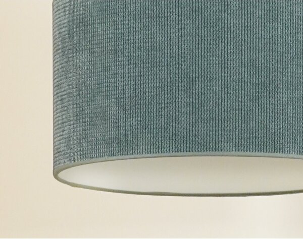 Lustră pe cablu Duolla CORDUROY 1xE27/15W/230V d. 40 cm albastru deschis