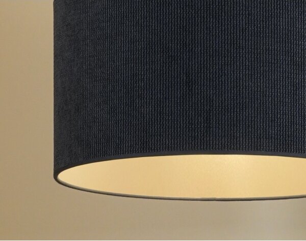 Lustră aplicată Duolla CORDUROY 1xE27/15W/230V d. 40 cm albastru închis