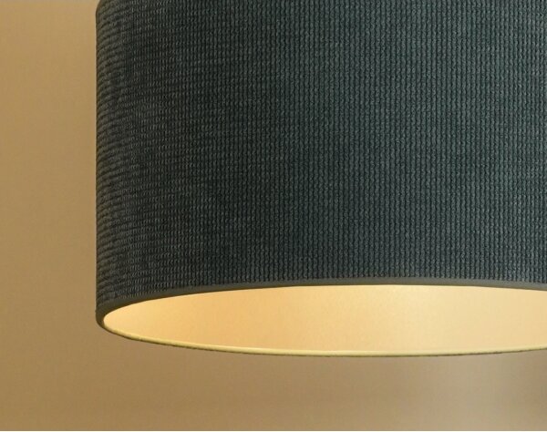 Lustră pe cablu Duolla CORDUROY 1xE27/15W/230V d. 40 cm albastru deschis