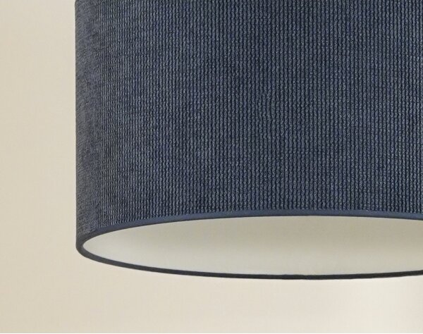 Lustră aplicată Duolla CORDUROY 1xE27/15W/230V d. 40 cm albastru închis