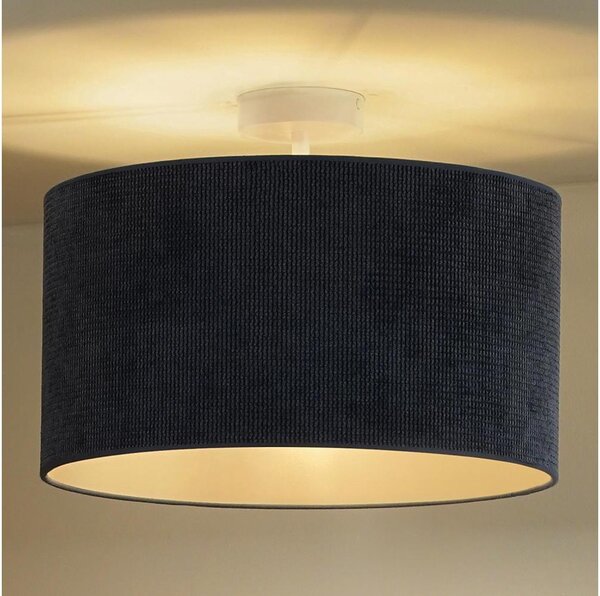 Lustră aplicată Duolla CORDUROY 1xE27/15W/230V d. 40 cm albastru închis