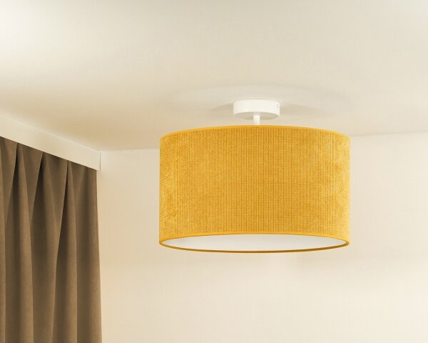 Lustră aplicată Duolla CORDUROY 1xE27/15W/230V d. 40 cm galben