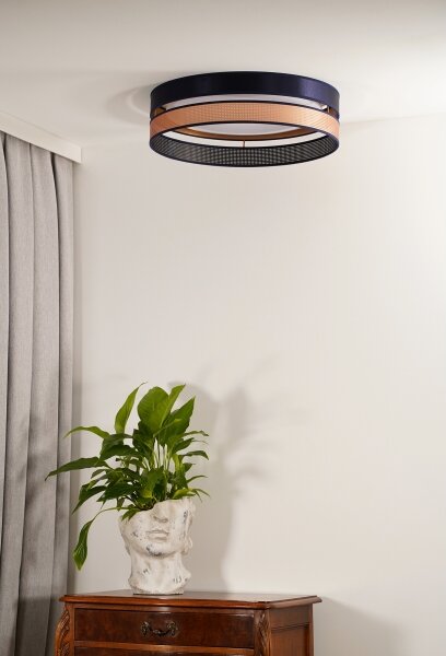 Duolla-Plafonieră LED ROLLER DUO SHINY LED/24W/230V d. 45 cm albastru/cupru