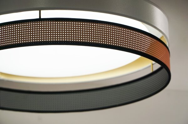 Duolla- Plafonieră LED ROLLER DUO SHINY LED/24W/230V d. 45 cm alb/cupru